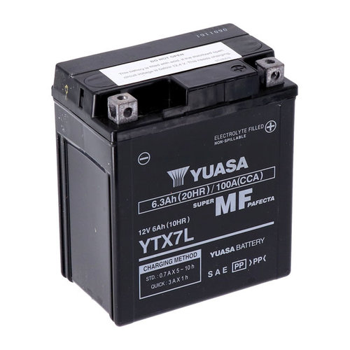 Yuasa AGM-accu YTX7L-WC | Honda 04-06 CB600F (599) 600cc/17-18 CMX500, een 500cc