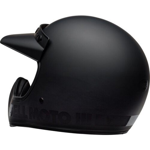 Bell Casque Moto-3 Classique | Noir Mat/Brillant