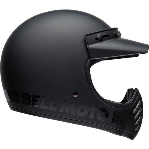 Bell Moto-3 Classic Helmet | Matte/Gloss Blackout