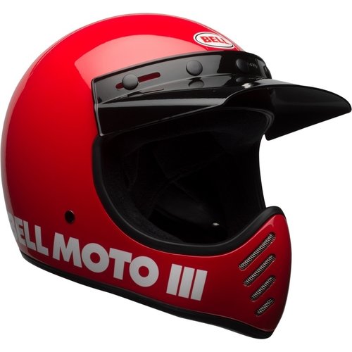 Bell Moto-3 Classic Helmet | Gloss Red