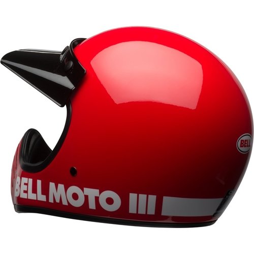 Bell Casque Moto-3 Classique | Rouge Brillant