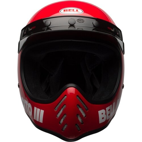 Bell Casque Moto-3 Classique | Rouge Brillant