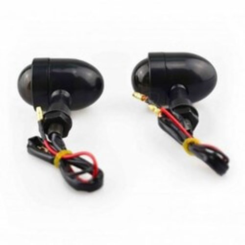 Set Bullet Mini Black & Smoke Turn Signals