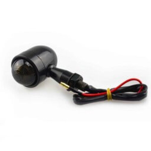 Lot de mini clignotants noirs fumés type "Bullet"