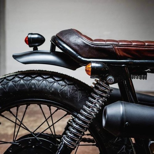 Set of Old School Black N' Amber Bullet Turn Signals