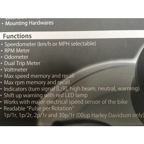Daytona Velona 80MM Speedo/Tachometer 9,000 RPM