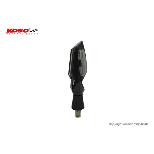 KOSO Voyant LED Mars, noir, verre fumé