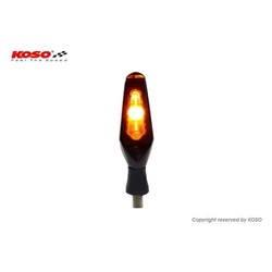 LED-indicator Mars, zwart, smoke lens