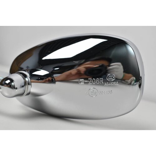 Adjustable Bar end Mirror ABS Chrome