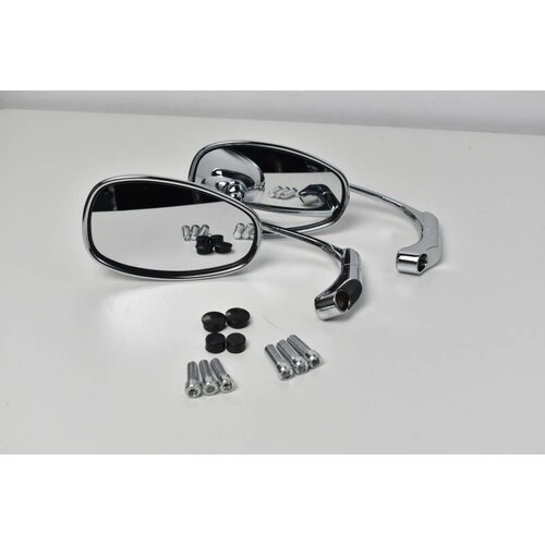 Adjustable Bar end Mirror ABS Chrome