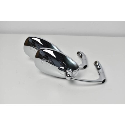 Tige ajustable et rétroviseur en ABS chromés