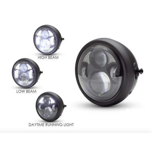 6,5 "LED Quad Projektor Scheinwerfer + DRLs