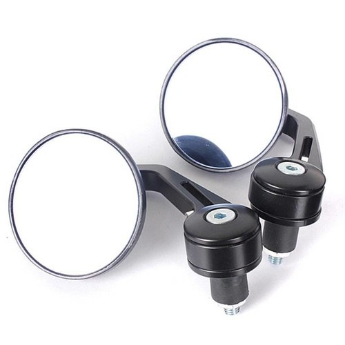 Black Bar End Mirrors for 22mm & Inch Handlebars