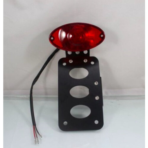 Sidemount + Rücklicht Type Oval Schwarz