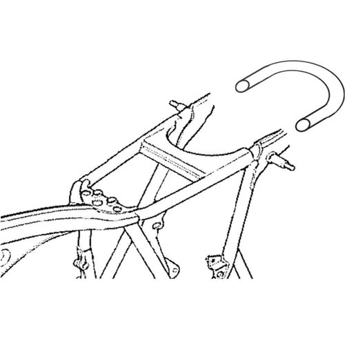 MCU 1" Cafe Racer Lus 2 mm Staal OD: 210MM