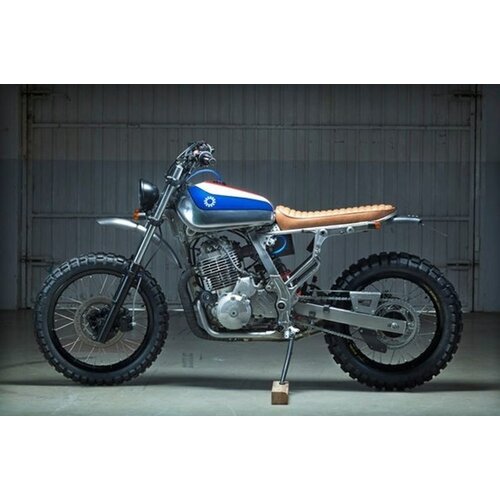 Scrambler Spatbord Lang 115MM x 48CM Aluminium - Zwart