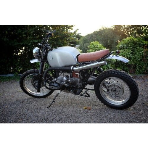 Scrambler Spatbord Lang 115MM x 48CM Aluminium - Zwart