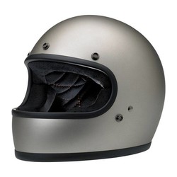 Gringo Full Face Helmet Flat Titanium