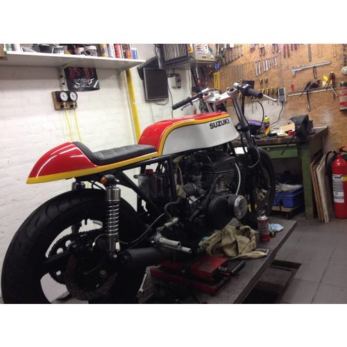 C.Racer Cafe Racer Seat Diamond Stitch Black Type 27