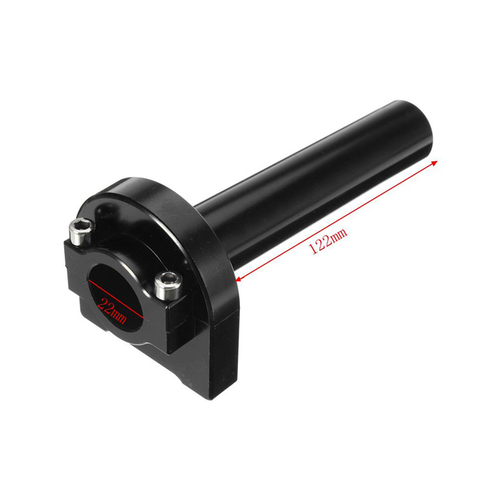 22MM CNC Aluminium Twistgrip Black