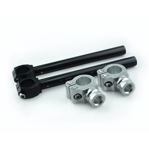 Stummellenker "variobar" einstellbar. Schwarz / Silber