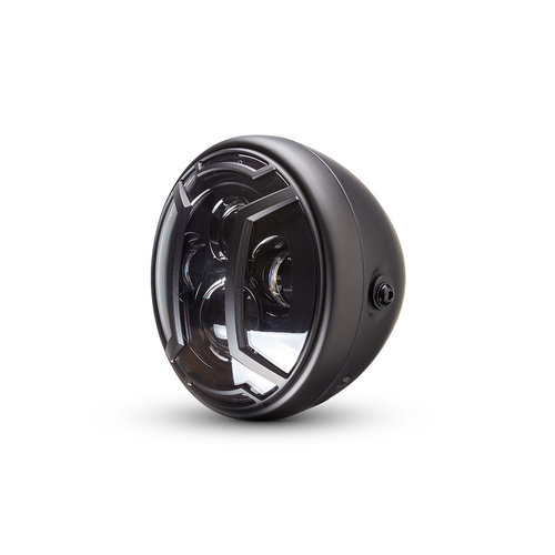 Projecteur à LED 7 " avec multiprojecteur noir mat et cache protecteur