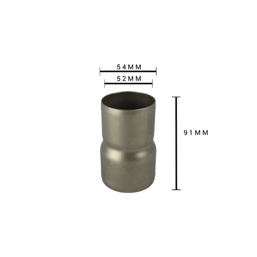 Réducteur d'échappement en inox 58MM - 51MM