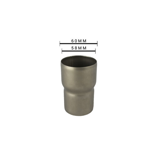 Réducteur d'échappement en inox 58MM - 51MM
