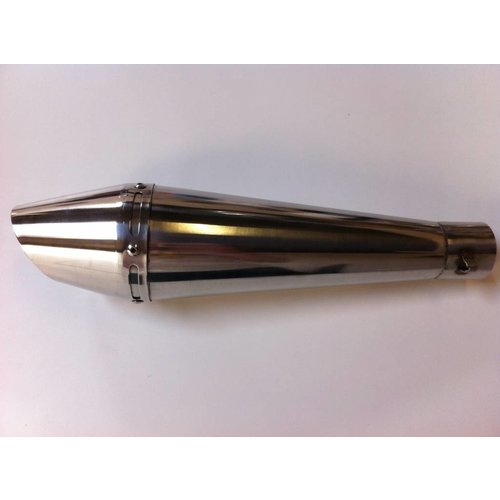 Pot d'échappement GP "Raw" en inox 51mm