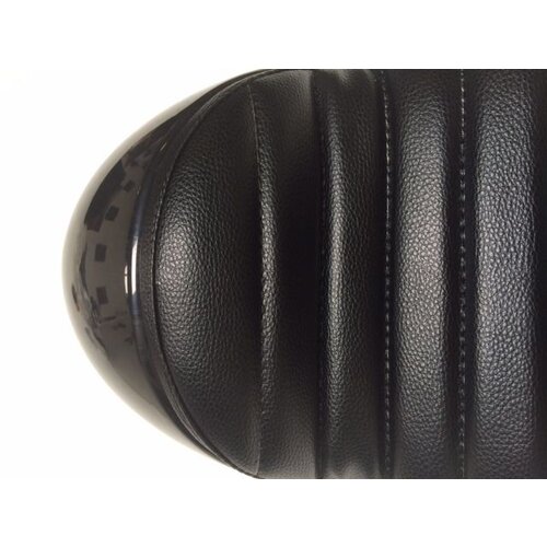 Selle noire classique Café Racer, fin rembourrage