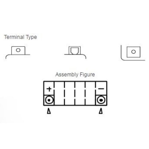 Yuasa YTX12-BS Batterie sans entretien