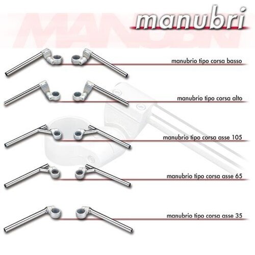 Tarozzi 70mm High Rise Clipons 27mm tot 46mm