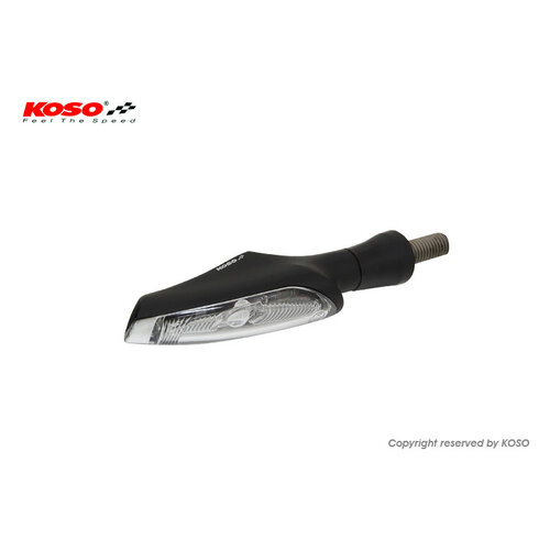 KOSO Infinity LED display, black - smoke lens