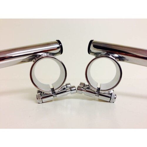 Emgo 41MM x 1" Chrome Cafe Racer Clipons