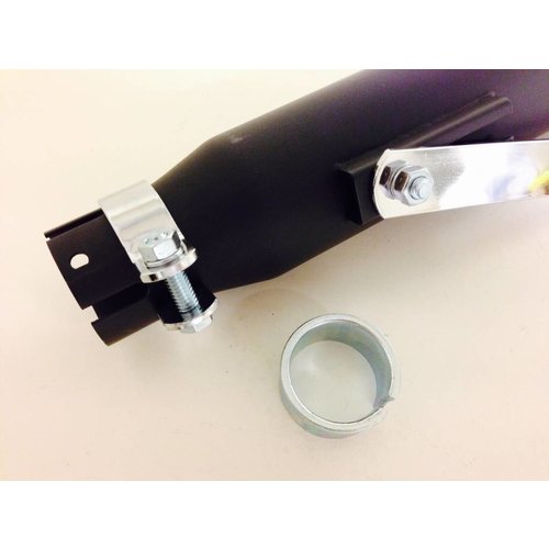 Emgo Pot d'échappement conique universel noir 38mm - 44,4mm