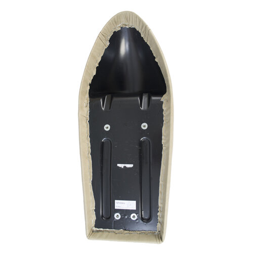 C.Racer Beklede Cafe Racer Seat Tuck N' Roll Stitch Vintage White Type 119