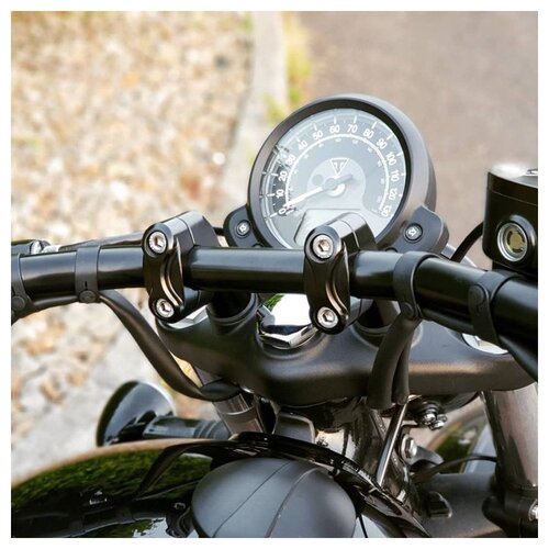 Motone Up-And-Over Riser Kit for 22 mm Bars - Black