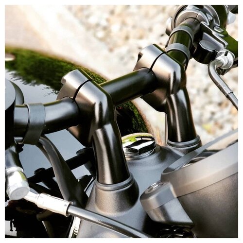 Motone Up-And-Over Riser Kit for 22 mm Bars - Black