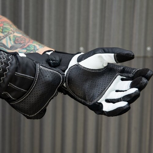 Biltwell Borrego Handschuhe - Schwarz / Zement