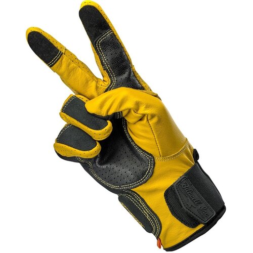 Biltwell Borrego handschoenen - goud / zwart