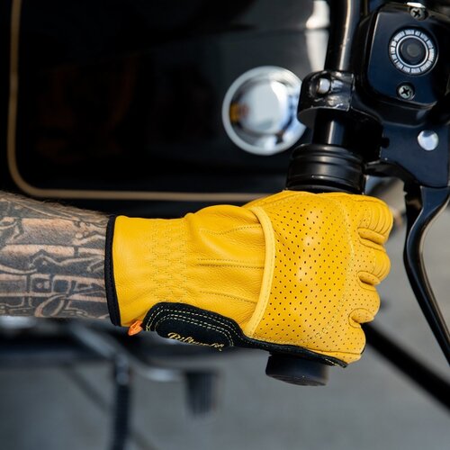 Biltwell Borrego handschoenen - goud / zwart
