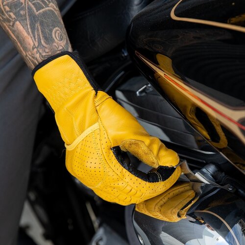 Biltwell Borrego handschoenen - goud / zwart