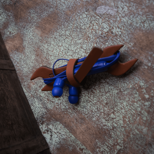 Trip Machine Les Écouteurs S'enveloppent de Bronzage Vintage