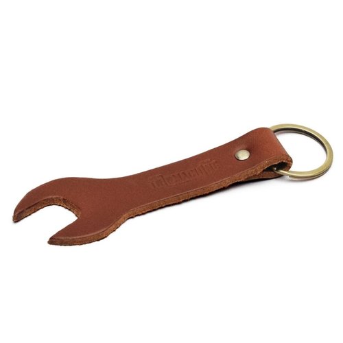 Trip Machine Spanner Key Ring Vintage Tan