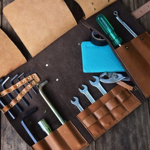 Trip Machine Werkzeugtasche Tabak Braun