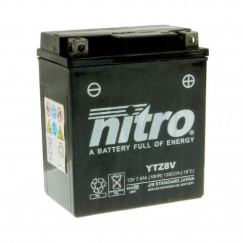 NITRO YTZ8V Super verzegelde batterij