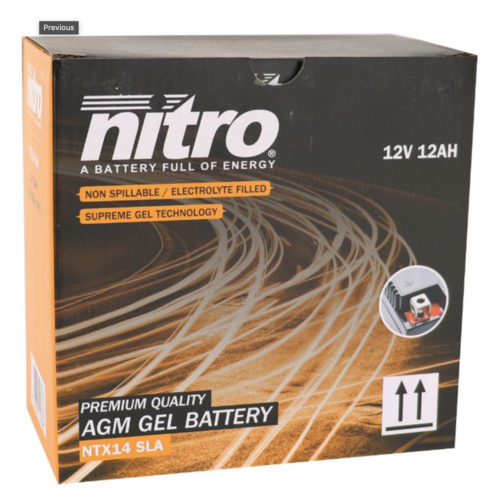 NITRO NTX14 SLA Wartungsfreier Akku