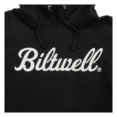 Biltwell Pull à Capuche Script Noir | (Choisir la Taille)