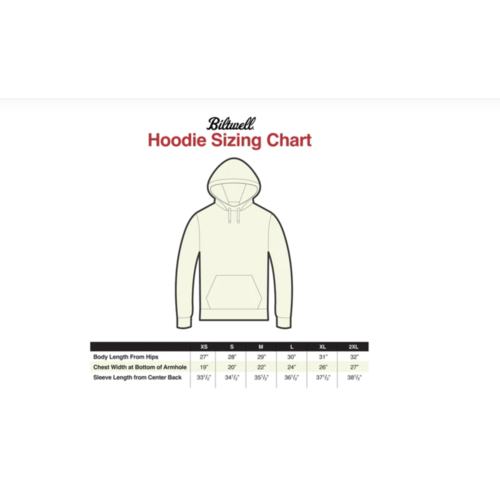 Biltwell Pull à Capuche Script Noir | (Choisir la Taille)