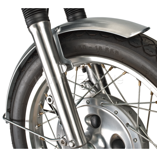 Garde-boue long 18 pouces en aluminium avec support